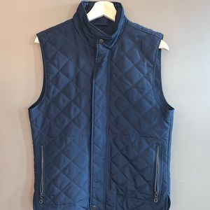 Banana Republic Men’s quilted vest navy size s